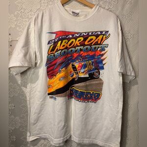 2003 Labour Day shootout Hibbing raceway Hanes racing tee